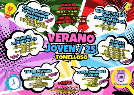 Agenda Ocio - Programación de verano Joven 2025 en Tomelloso 
