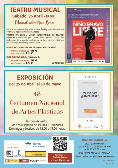 Agenda Ocio - Teatro Musical Nino Bravo · Manzanares en Escena